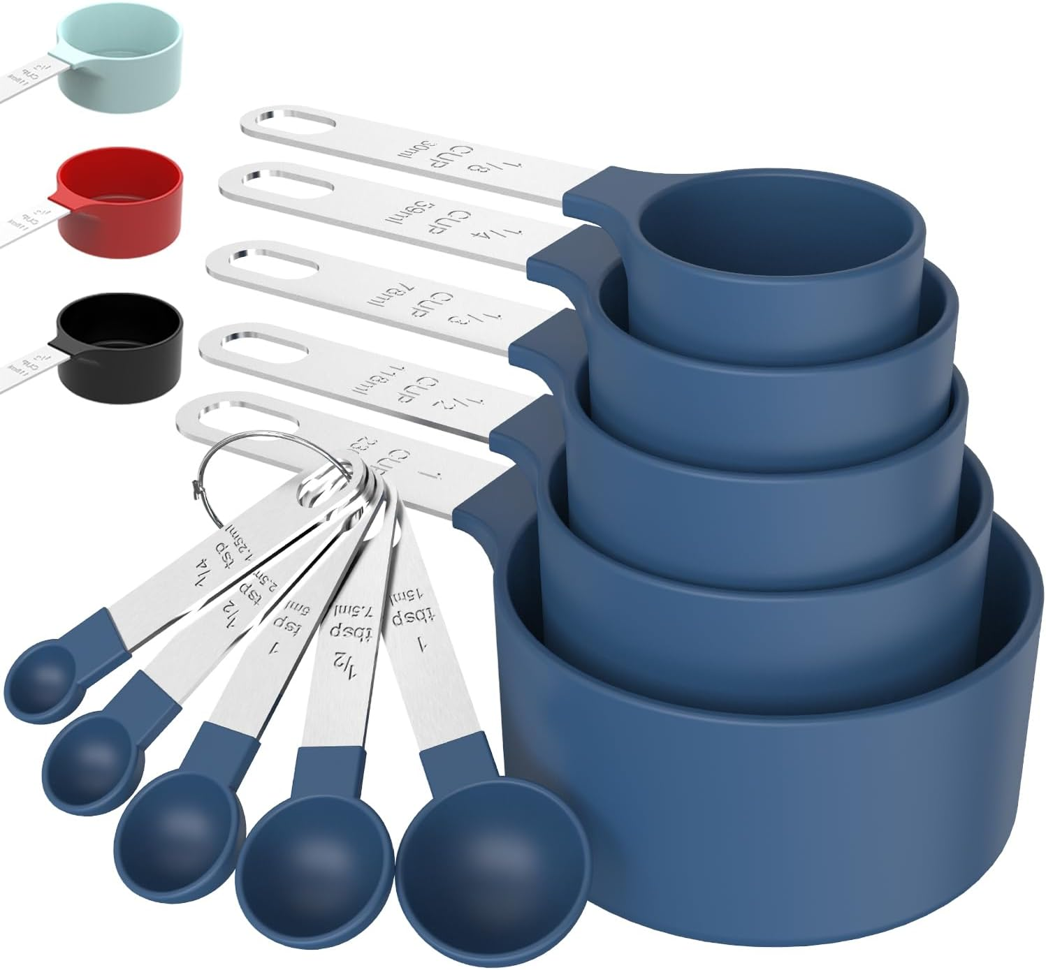 TILUCK Measuring Cups & Spoons Set, Stackable Cups and Spoons, Nesting Measur... - Picture 2 of 13