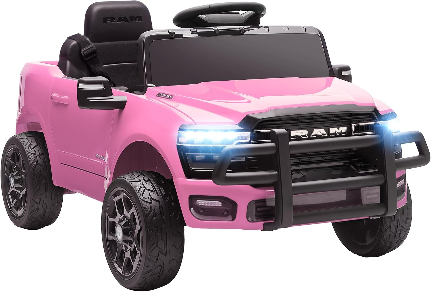 12V Kids Ride on Car, Licensed Dodge RAM 3500 Electric Car for Kids