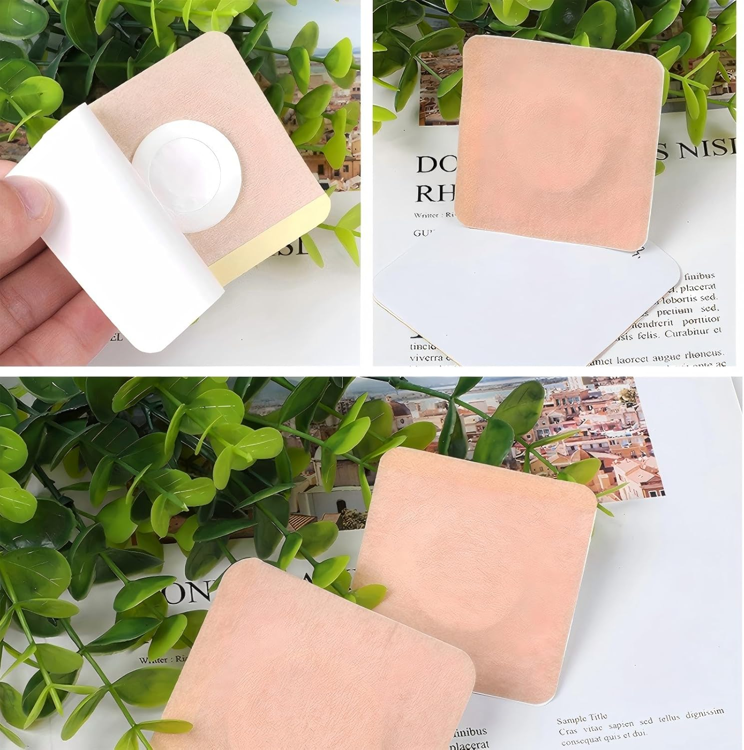 100 Pcs Castor Oil Wrap Pads, 2 Inch Self Adhesive Sleep Patches Pack for Bel... - Picture 8 of 13