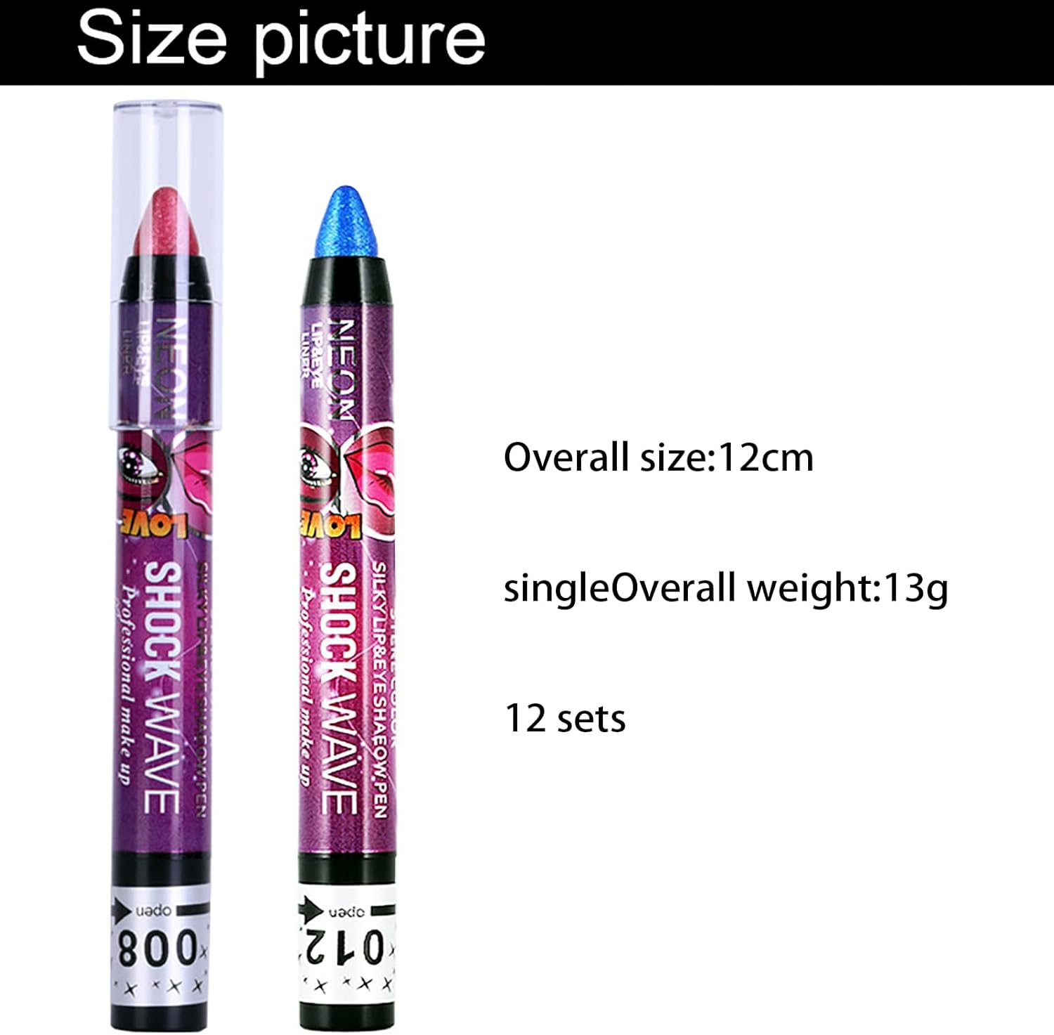 EnMart Eyeshadow Stick, Glitter Smooth Eyeshadow Pen, Matte Eye Shadow Stick,... - Picture 7 of 15