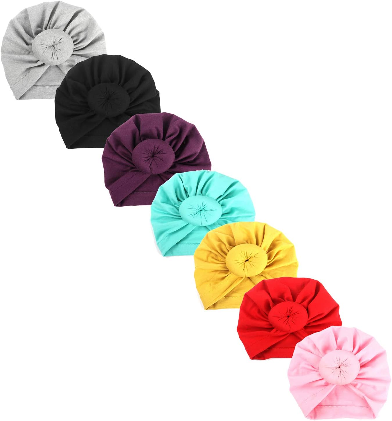 Upsmile 7 Pieces Adorable Baby Knot Headbands Newborn Elastic Sretch Head Wra... - Picture 10 of 20
