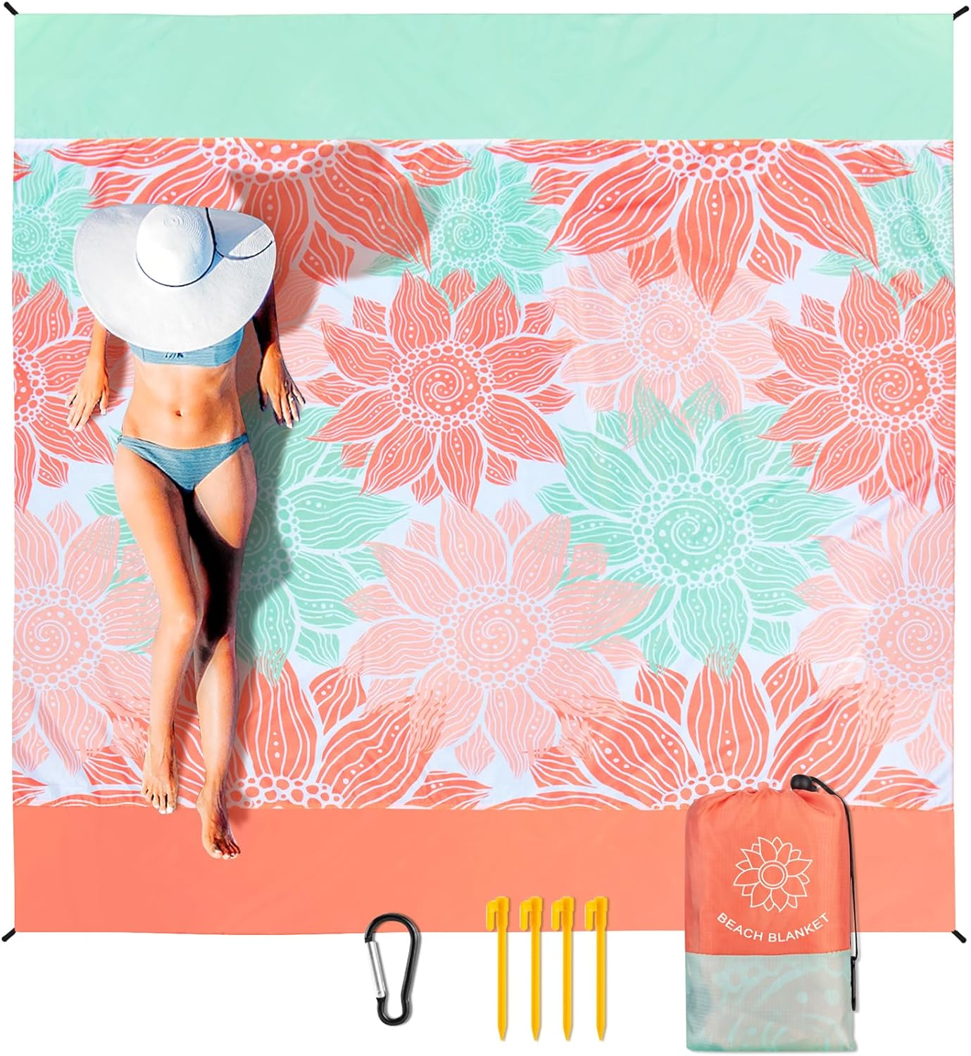 Beach Blanket Waterproof Sandproof Extra Large Beach Mat 79
