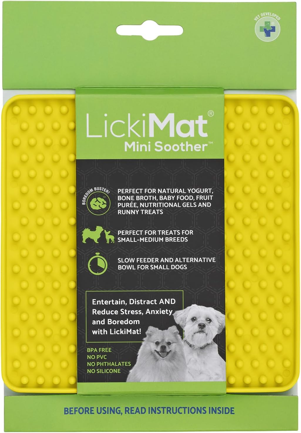 LickiMat Mini Classics - Interactive Pet Feeding Mat for Dogs, Slow Feeder wi... - Picture 19 of 24