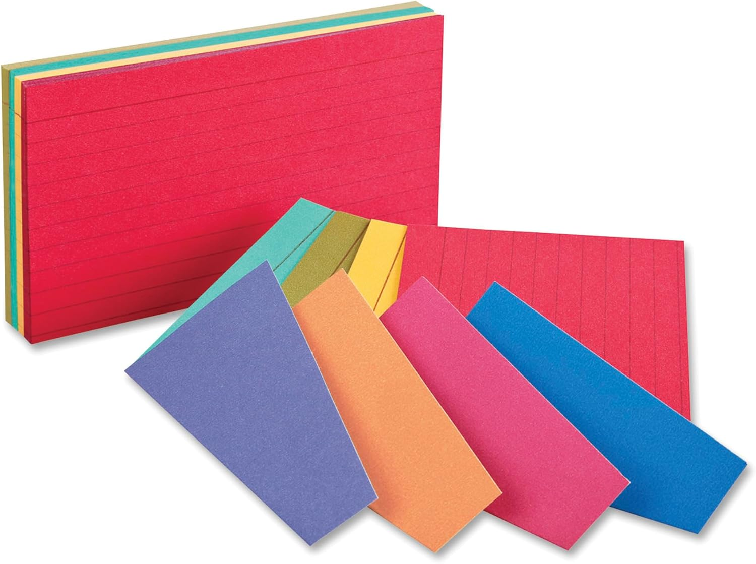 Tarjetas Estudio Extreme 3x5in Colores Surtidos 100PCS Paquete Escuela Oficina