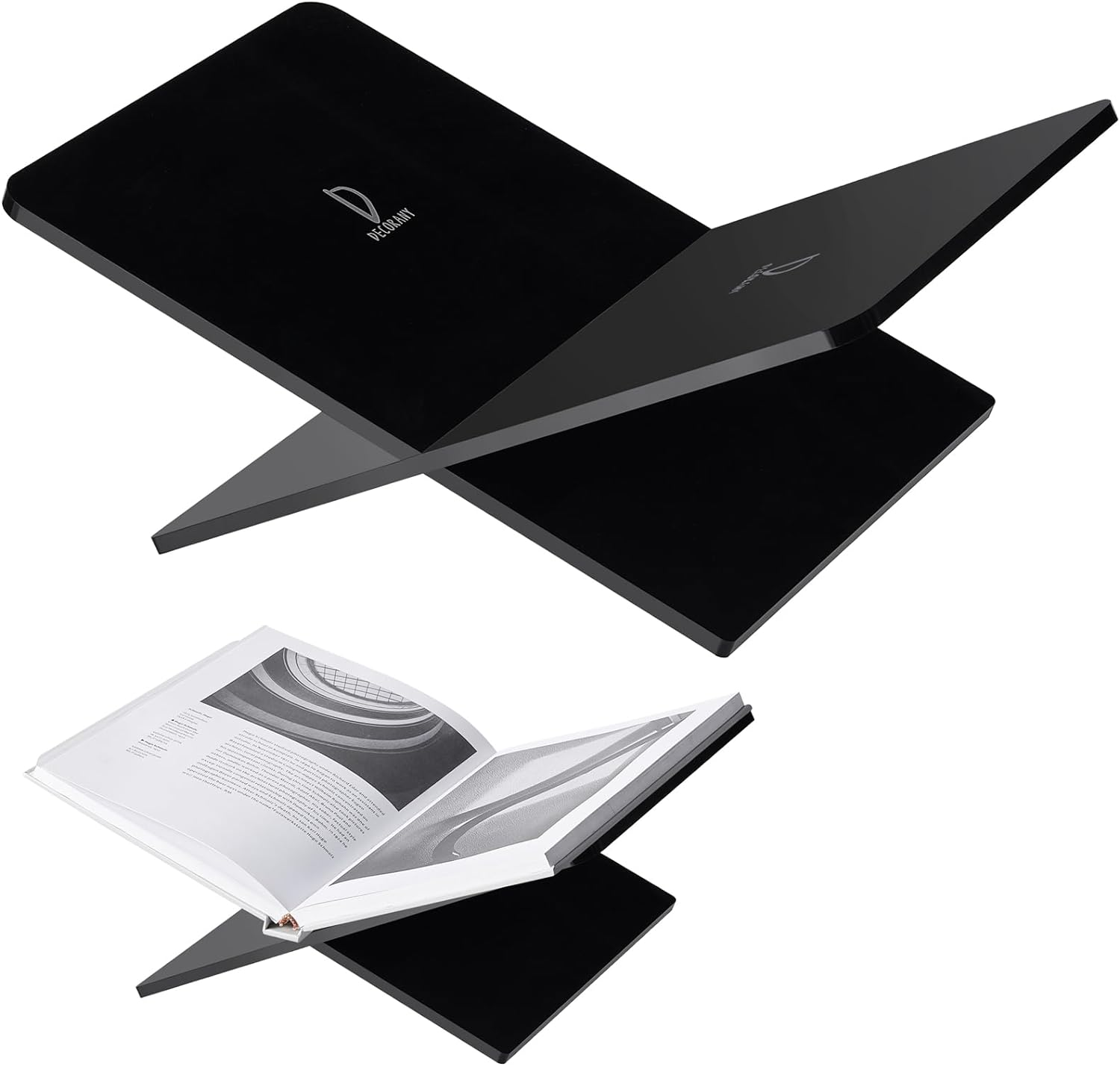 DECORANY Acrylic Book Holder 28 x 18 x 15 cm Open Large Book Display Stand fo... - Picture 13 of 17
