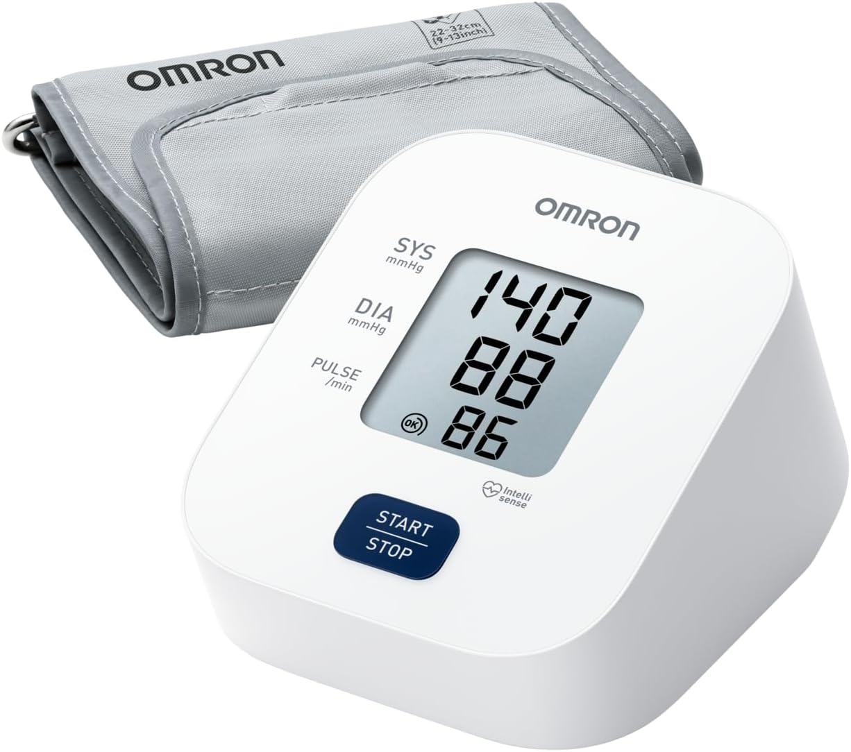 OMRON M1 Basic Automatic Upper Arm Blood Pressure Monitor, Clinically Validated BP Monitor for Home Use, BP Machine with BP Cuff 22-32 Cm, One Touch Measurement