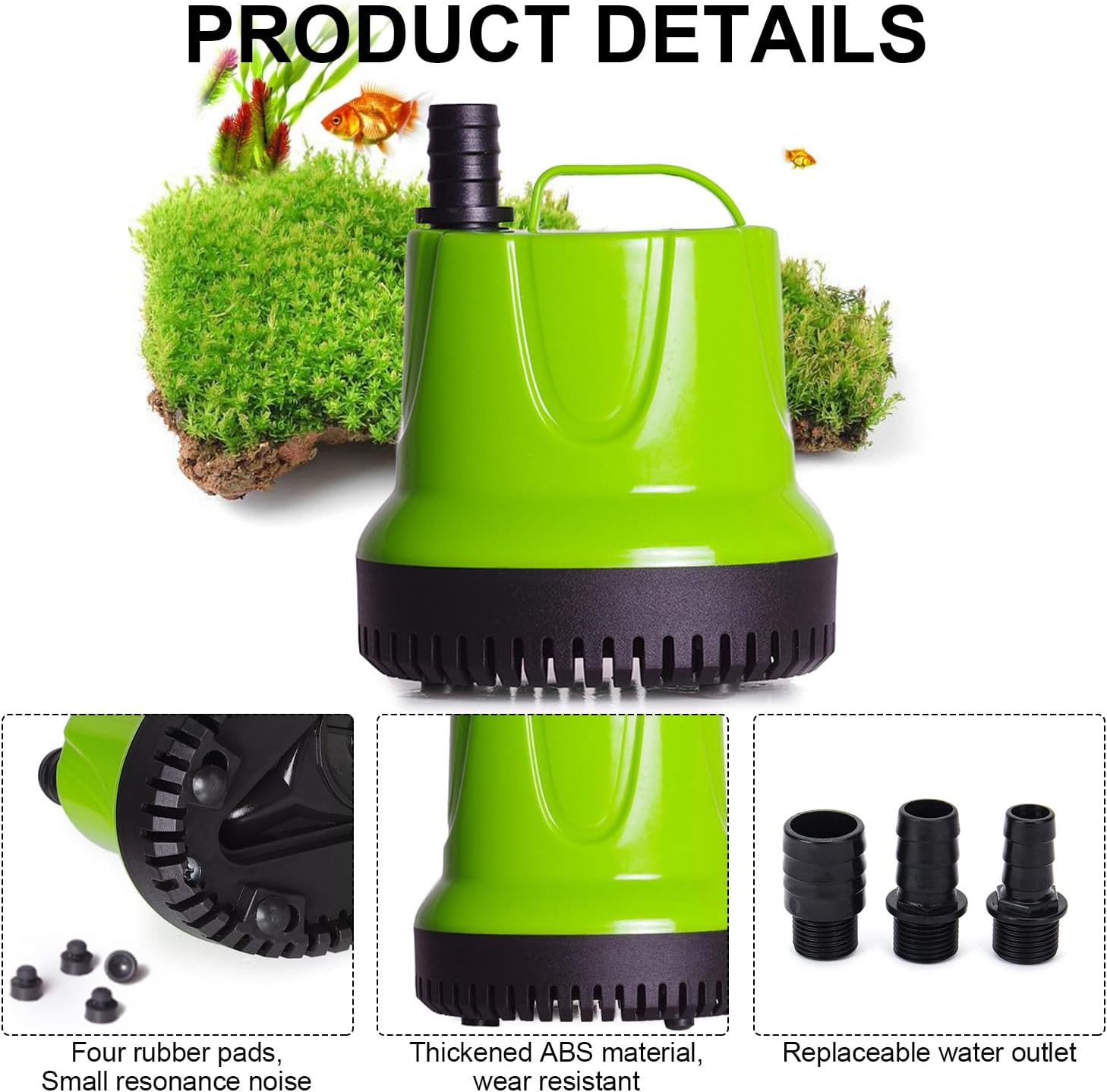 Submersible Pump, 2500L/h 40W Aquarium Submersible Water Pump, Submersible Pu... - Picture 4 of 14
