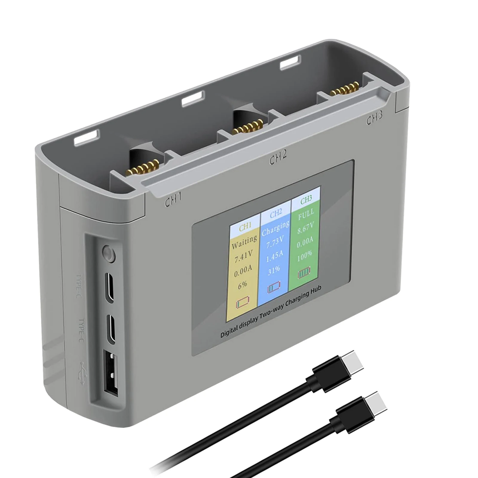 For Mavic Mini 2/SE Battery Charging Hub Drone Battery Charger Charge Three Batteries for Mini Se/Mini 2 Drone Accessories