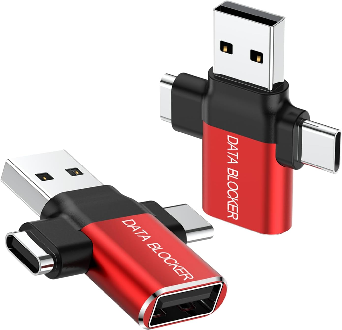 Data Blocker, 4-In-1 Universal USB Data Blocker, Protection from Illegal Downloa