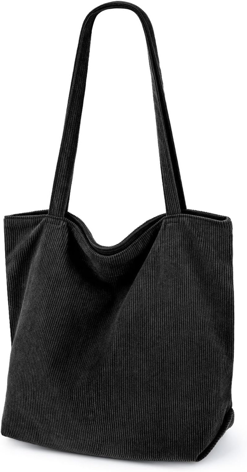 Corduroy Tote Bag for Women – Large Hobo Handbag