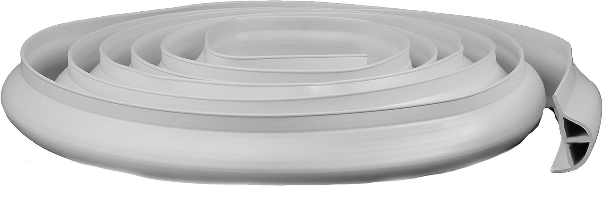 Marine P-Profile Dock Edging, White, 10' Coil