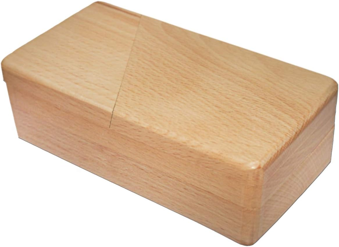 DC-BEAUTIFUL Impossible Puzzle Box 3D Brain Teaser Toy for Adults, Original Color Surprise Wooden Magic Box Gift Secret Box for Party Favor Birthday