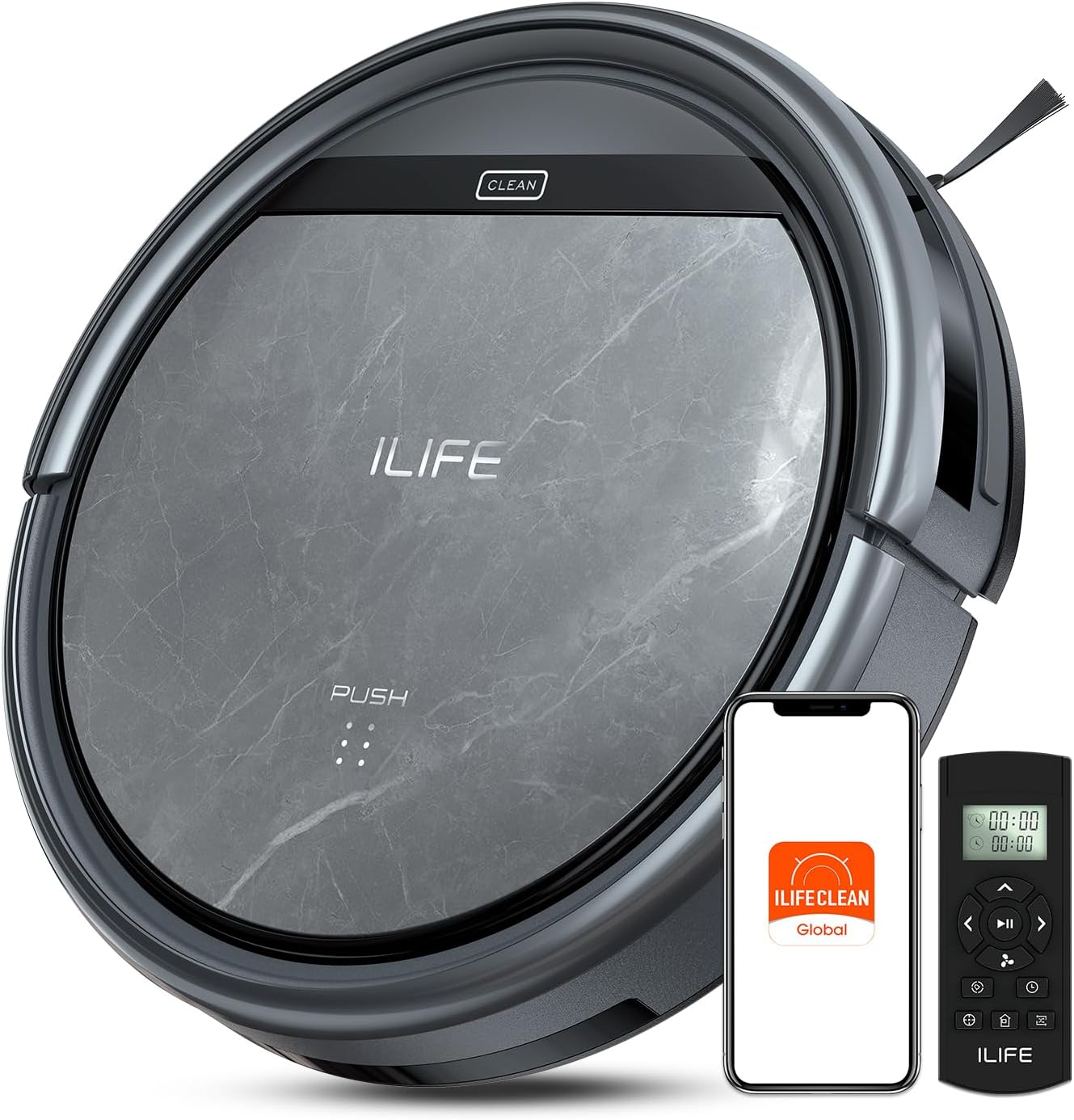 V5S Max Robot Vacuum, 4000Pa Max Suction Power, 2.4G Wifi/App/Alexa/Remote Control, Self-Charging Robotic Vacuum Cleaner, for Hard Floors Carpets and Pet Hair