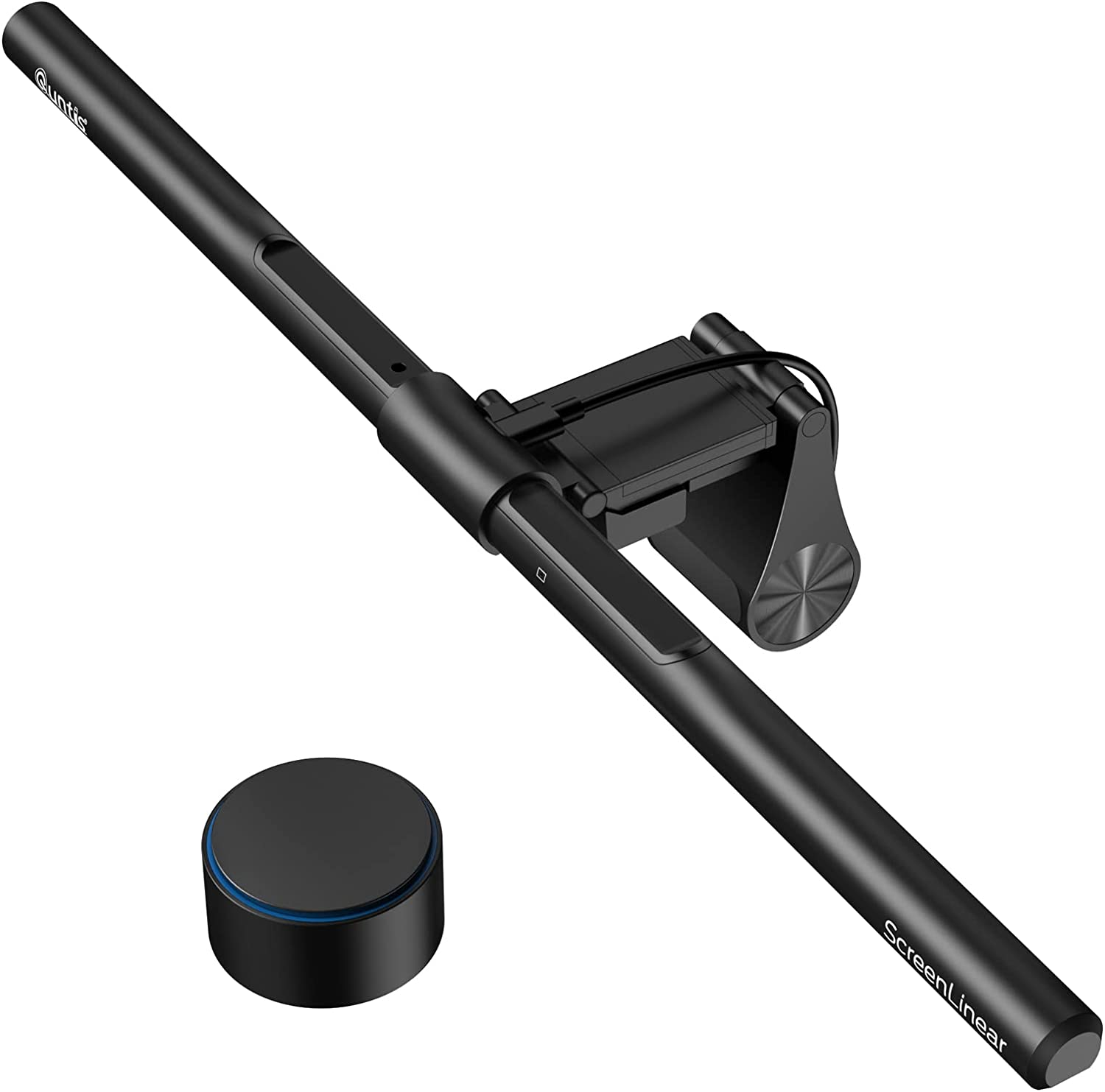 Quntis Monitor Light Bar PRO+ with Rem0te Control, Eye-Care Technology Computer Monitor Lamp Dimmable Screen Light Bar with Auto-Dimming, No Screen Glare Home Office Desk Lamp for Curved/Flat Monitors