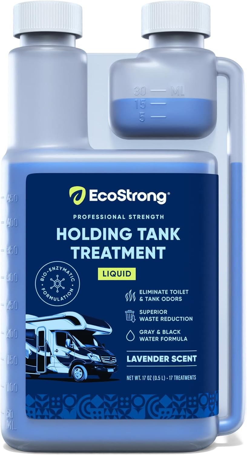 RV Toilet Treatment | RV Black Tank Treatment | RV Holding Tank Digestor, Odor Eliminator, and Cleaner | Perfect for Campers, RVs, Boats, 17 Treatments, Lavender