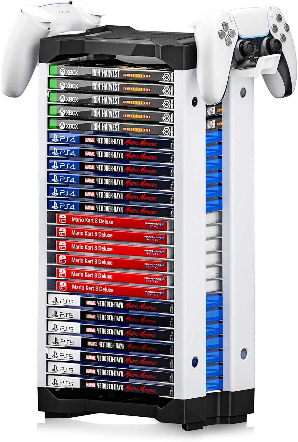 Nargos Video Game Storage Tower for PS5/ PS4/ PS3/ PS2/ Xbox One/Xbox 360 and... - Picture 2 of 14