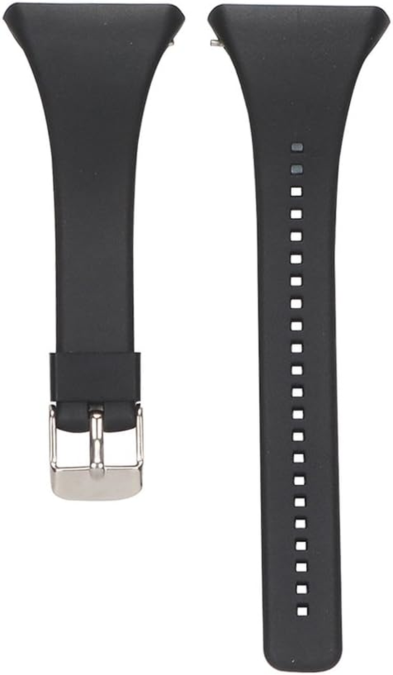 EXMRAT Compatible with Polar FT4 FT7 Watch Band, Replacement Wristbands Silicone Watch Strap for Polar FT4 / FT7 Heart Rate Monitor (Black)