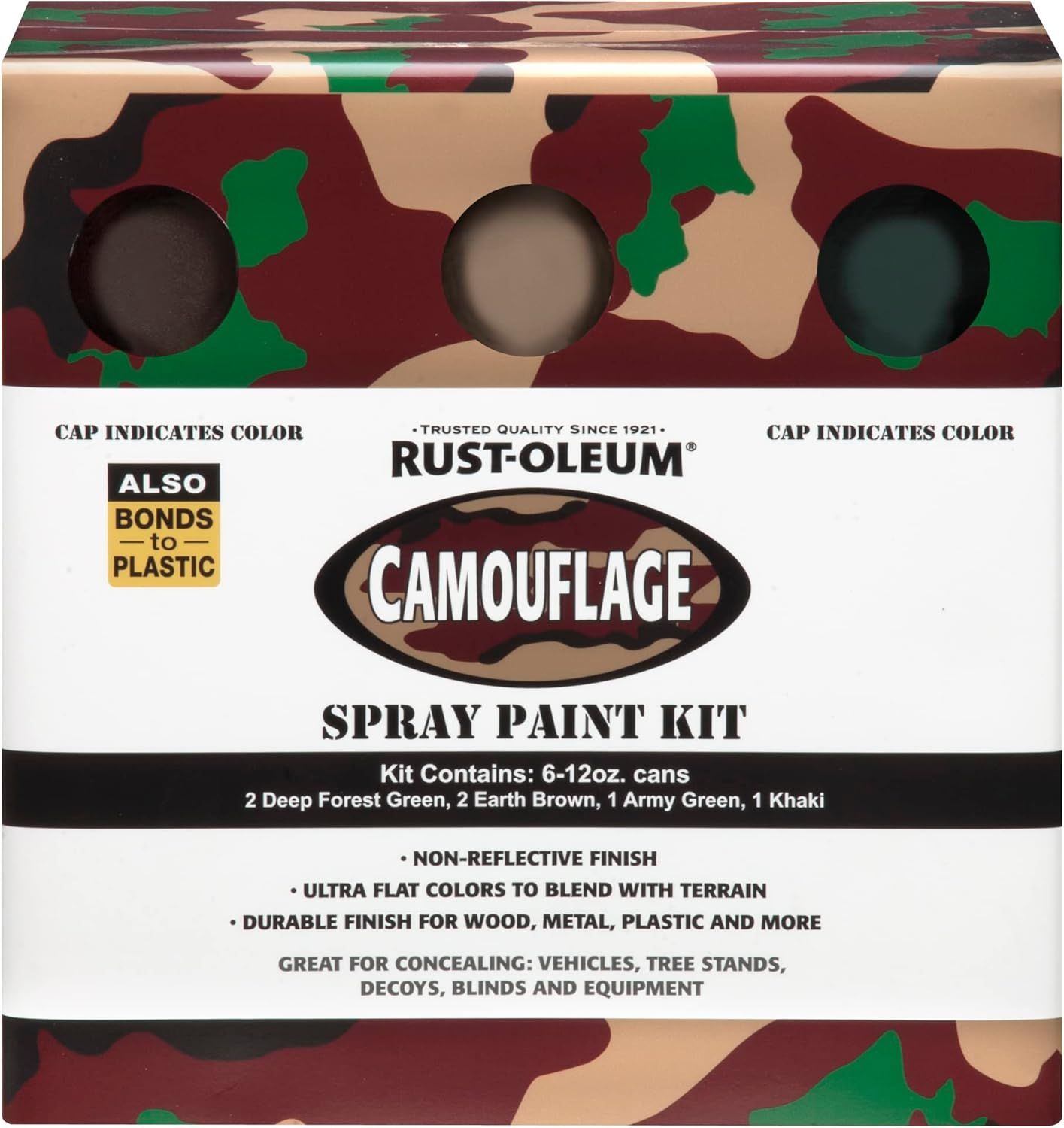 Rust-Oleum 269038-6 PK Specialty Camouflage Spray Pack, 12-Ounce, 6-Pack