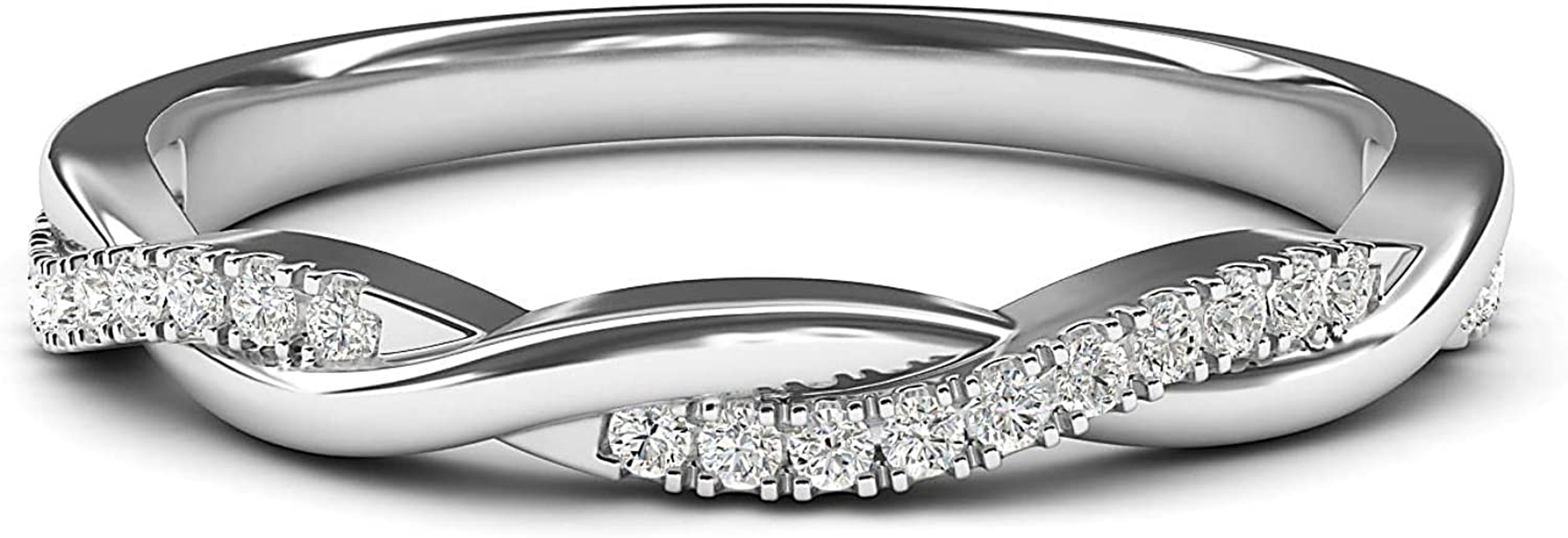petite twist wedding band