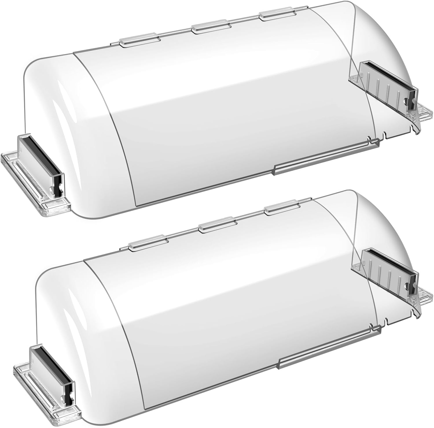 9-15.5 Inch Adjustable Air Vent Deflectors, 2 Pack Clear Magnetic Air & Heat Deflector for Sidewall, Ceiling Registers and Vents