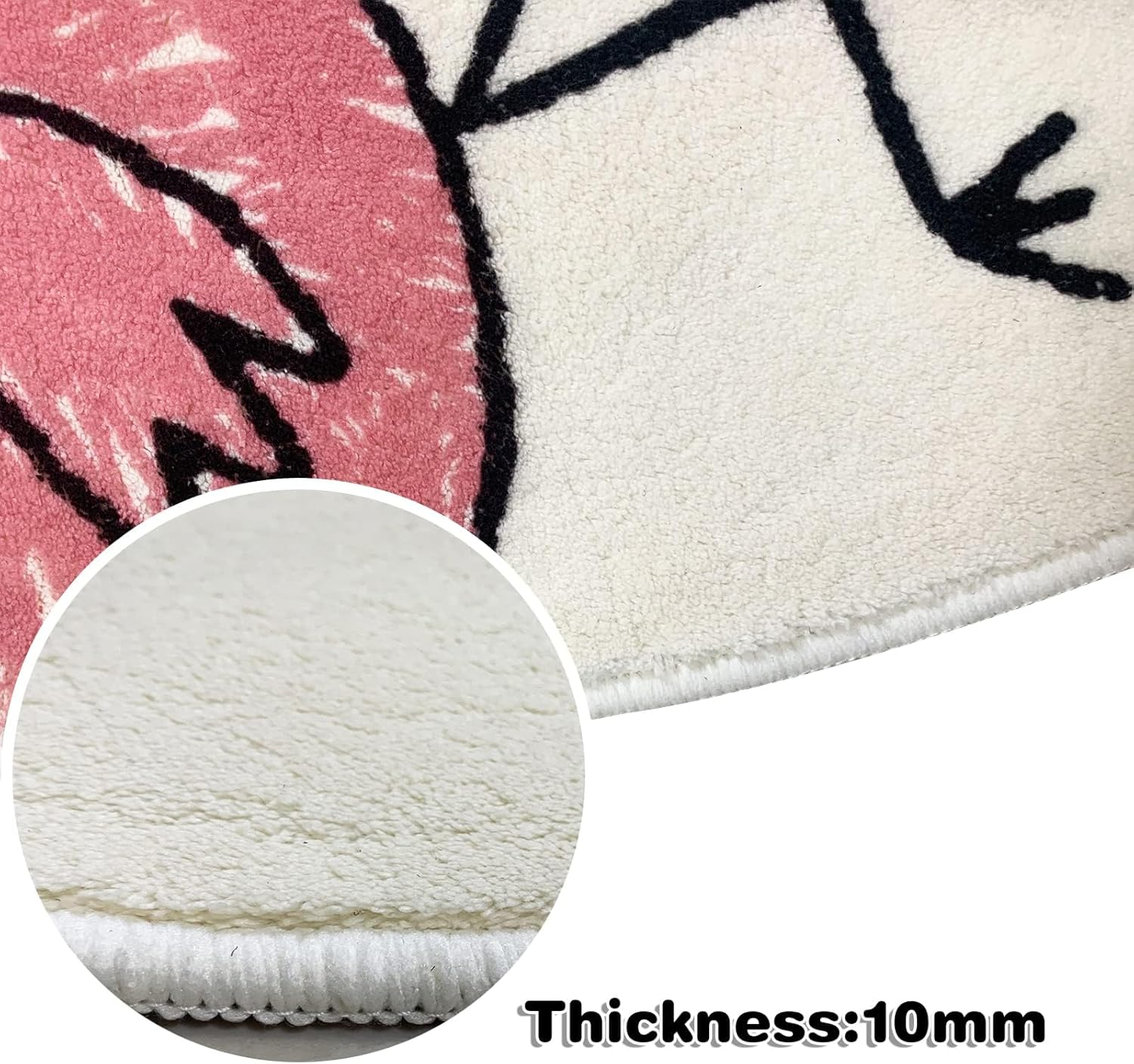 Homodoskey Kids Play Rug, Animal Round Area Rug Kids Nursery Door Mat Soft Pl... - Picture 8 of 13