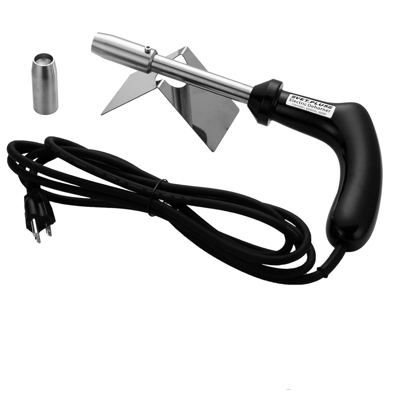 Electric Dehorner with Temperature Digital Display, Made of Selected Stainless Steel, Heat up Quickly, Temperature Higher than 1140 F, for Calf Lamb Sheep Goat