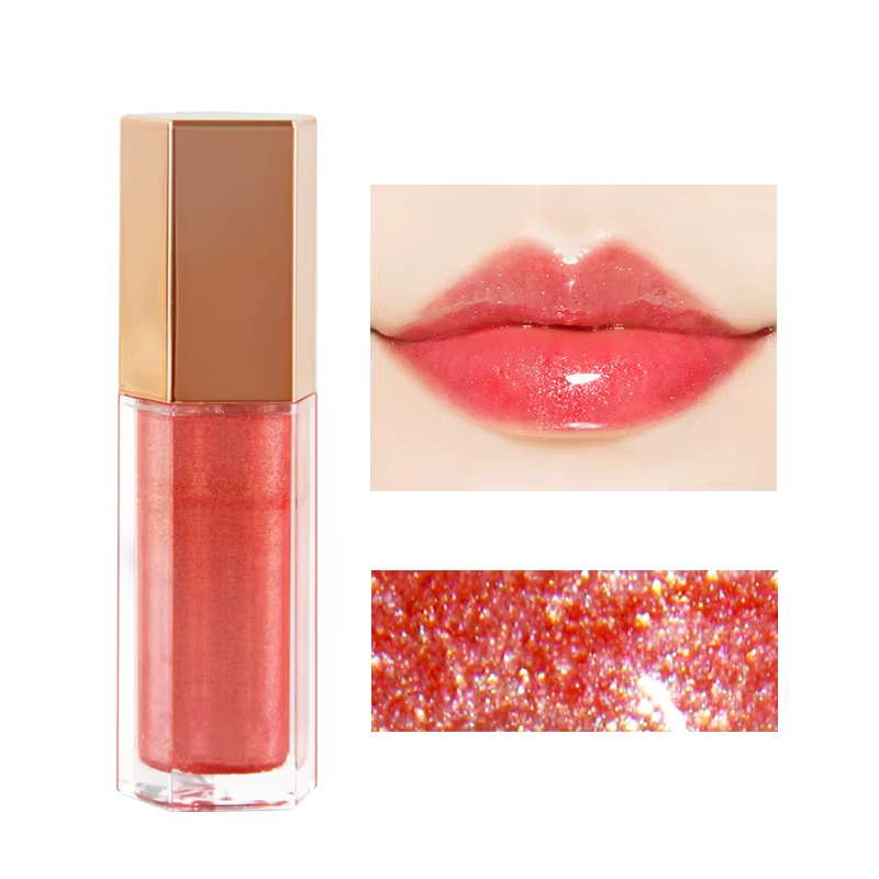 6 Colors Shiny Glitter Long Lasting Glossy Waterproof Lip Gloss