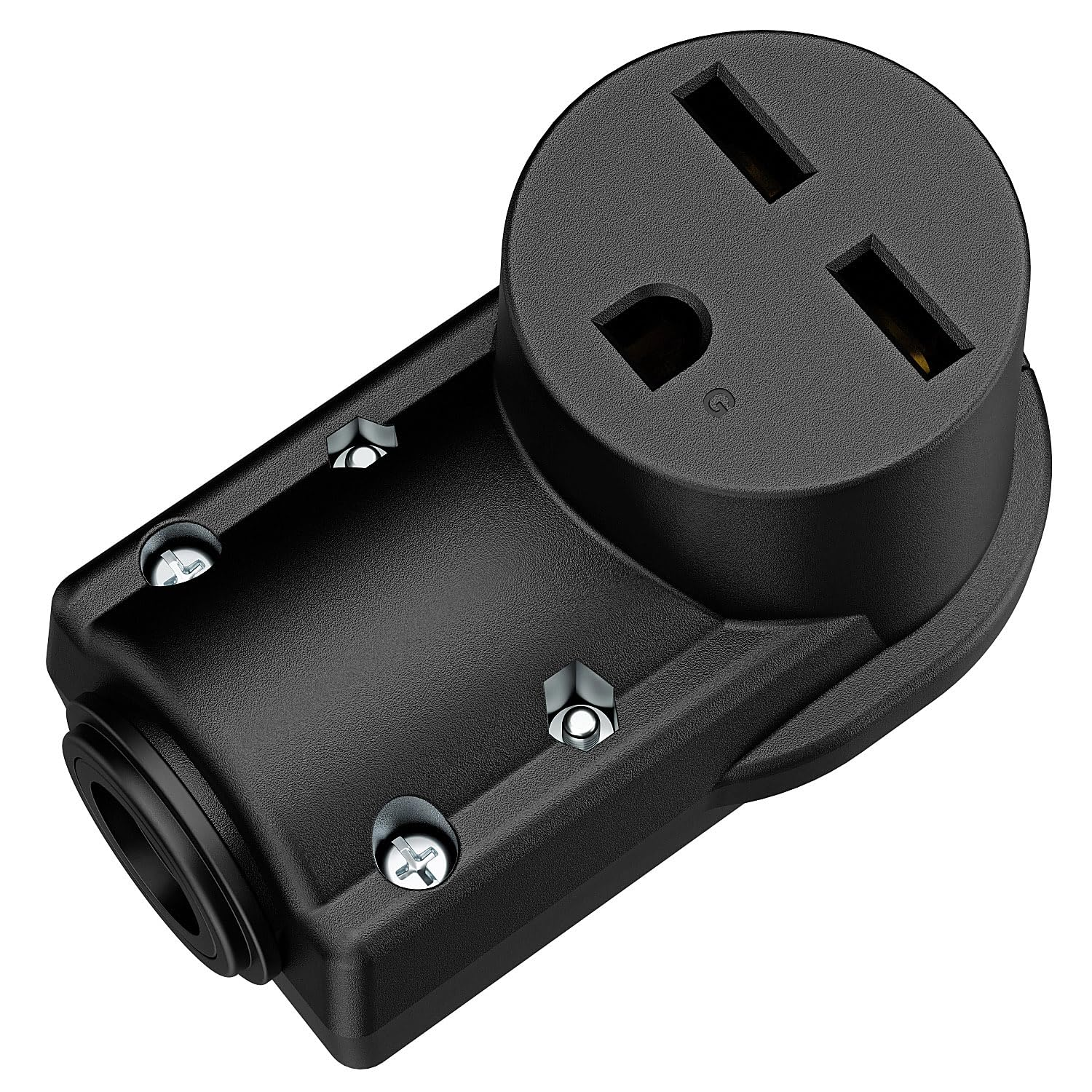 NEMA 6-30R Plug,6-30 30A/250V Female Connector, (ETL Certified) 30Amp 250Volt Cord End Socket, Female 30A Welder Receptacle, Heavy Duty, Black.
