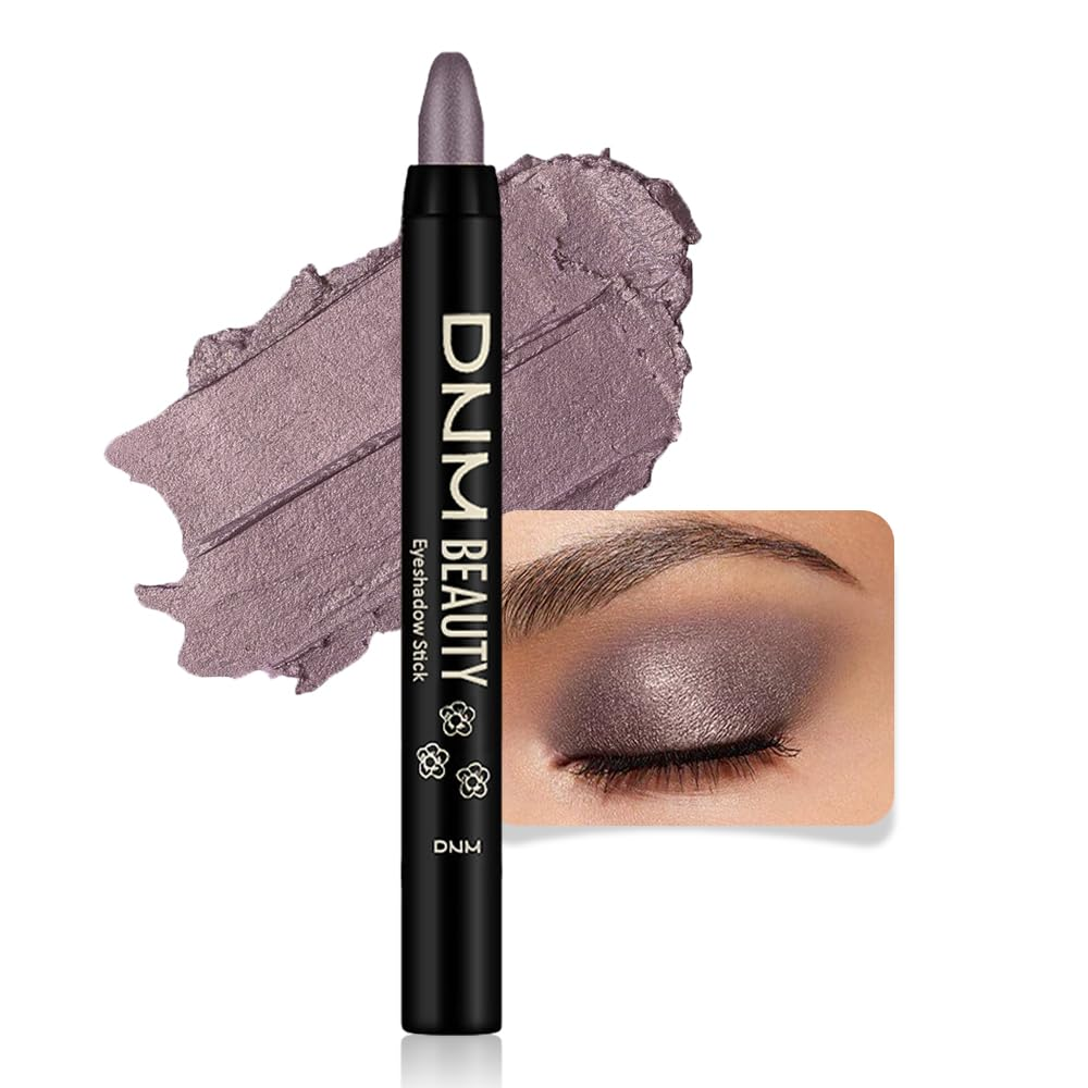 Evpct Smoky Amethyst Shimmer Cream Eye Shadow Brightener Sticks Set for Eyes, Smoky Shimmery Matte Pencil Eye Shadow Applicator Stick Pen Palette Makeup Waterproof Sombras En Crema Para Ojos 24#