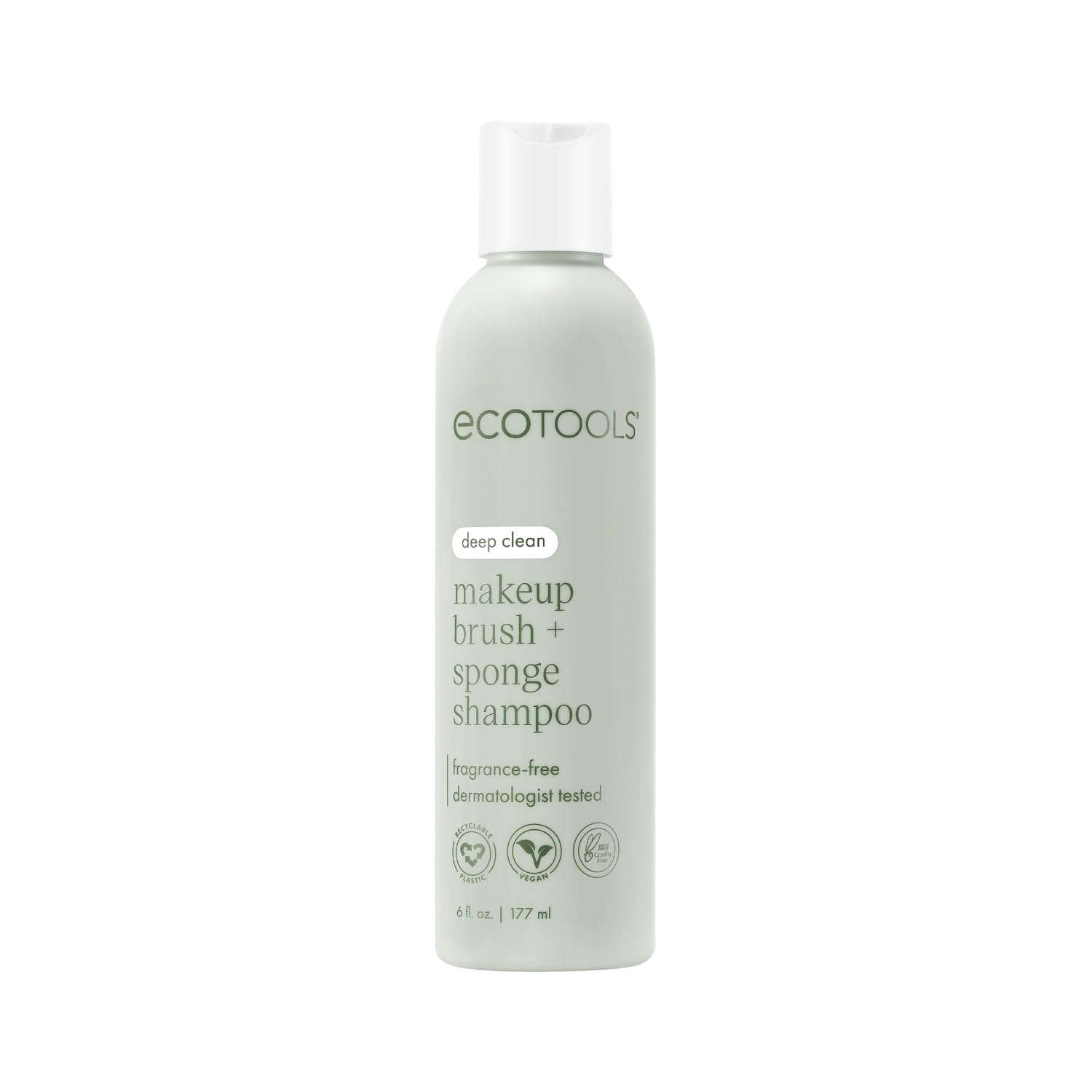 Makeup Brush Cleanser – 6oz, Fragrance-Free, Vegan
