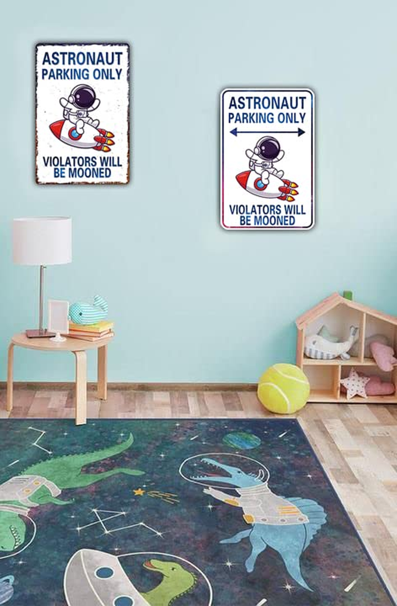 Perfect Space Gifts for Kids - Astronaut Parking Only Sign - Outer Space Them... - Picture 6 of 14