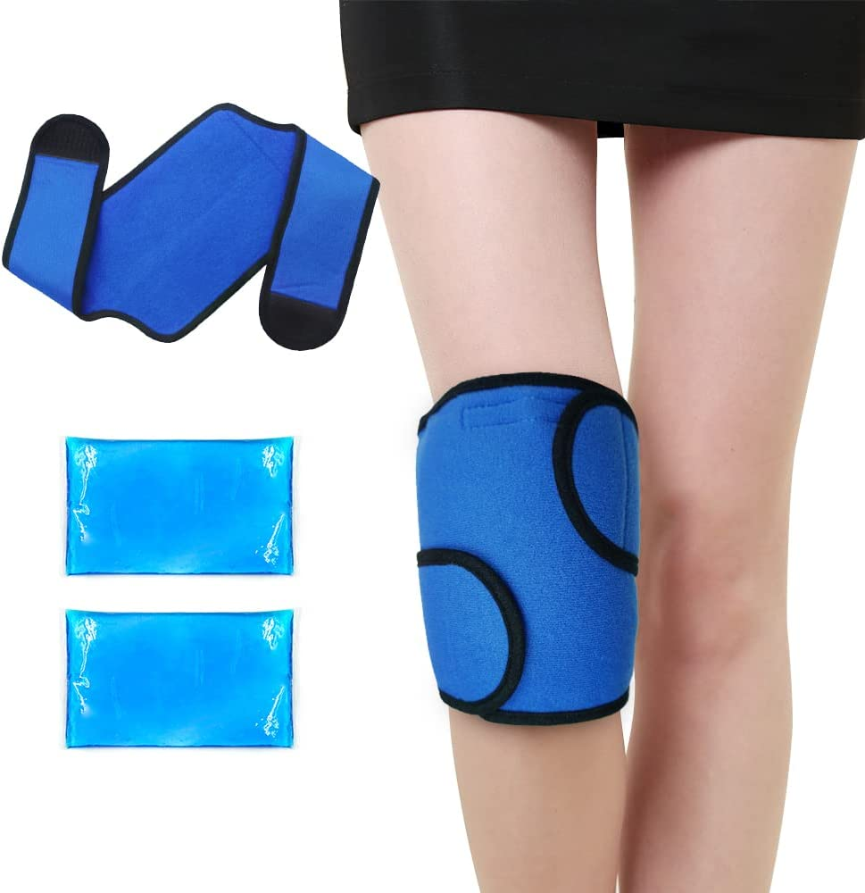 Knee Ice Pack Wrap around Entire Knee, Large Reusable Gel Ice Pack for Pain R... - Picture 9 of 16
