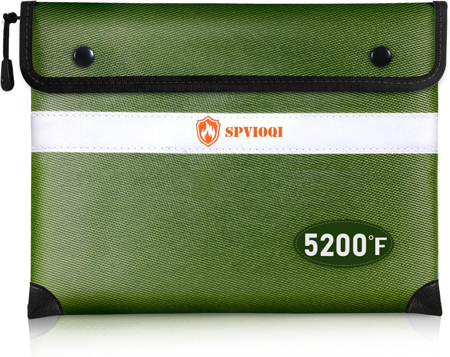 Bolsa Ignifuga 5200F 8 Capas Resistente Agua Calor Zipper Dinero Documentos