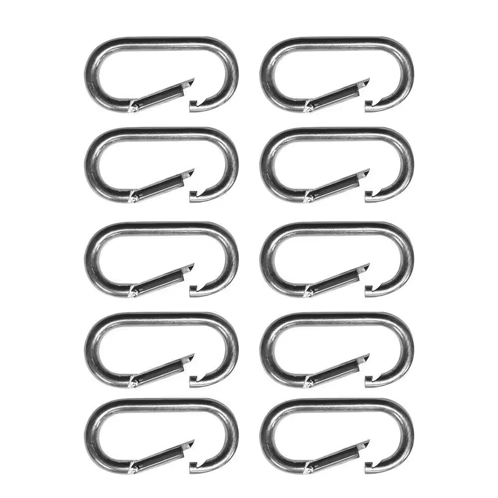 3-1/8 In. Zinc-Plated Steel Carabiner (Pack of 10)