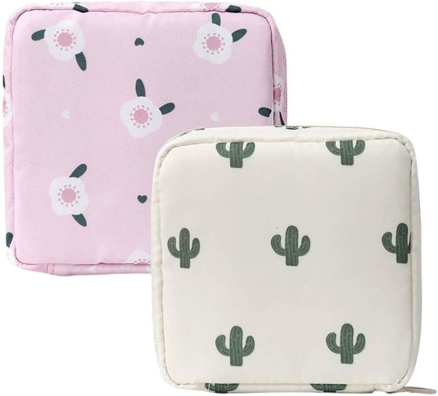 2PCS Mini Makeup Bag,Cute Pocket Cosmetic Bag,Portable Small Make up Bags for Women,Travel Cosmetic Bag Small Makeup Pouch,Mini Storage Bag for Sanitary Pad,Coin,Lipstick,Jewelry