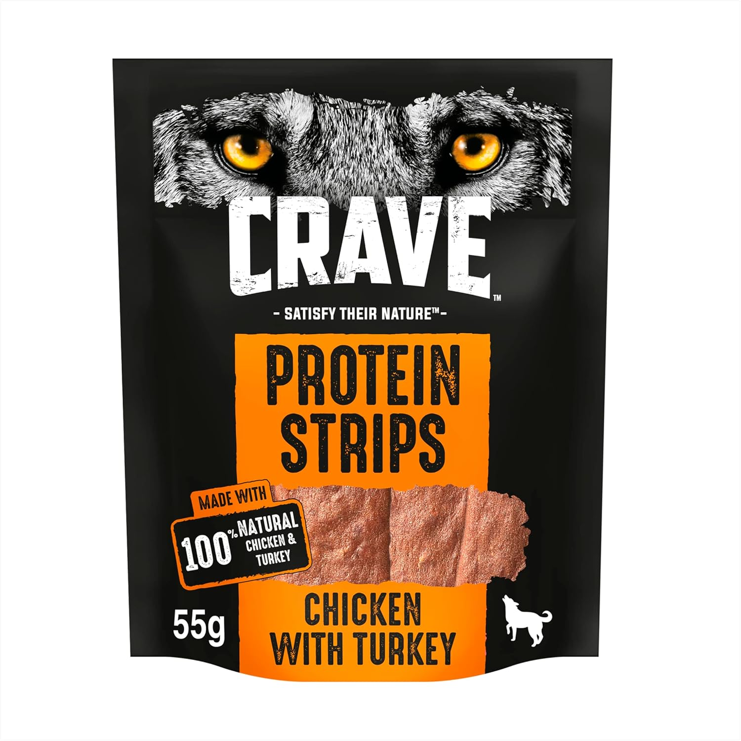 Protein Chunks - Dog Treats with Chicken and Turkey - Grain Free - 7 X 55 G