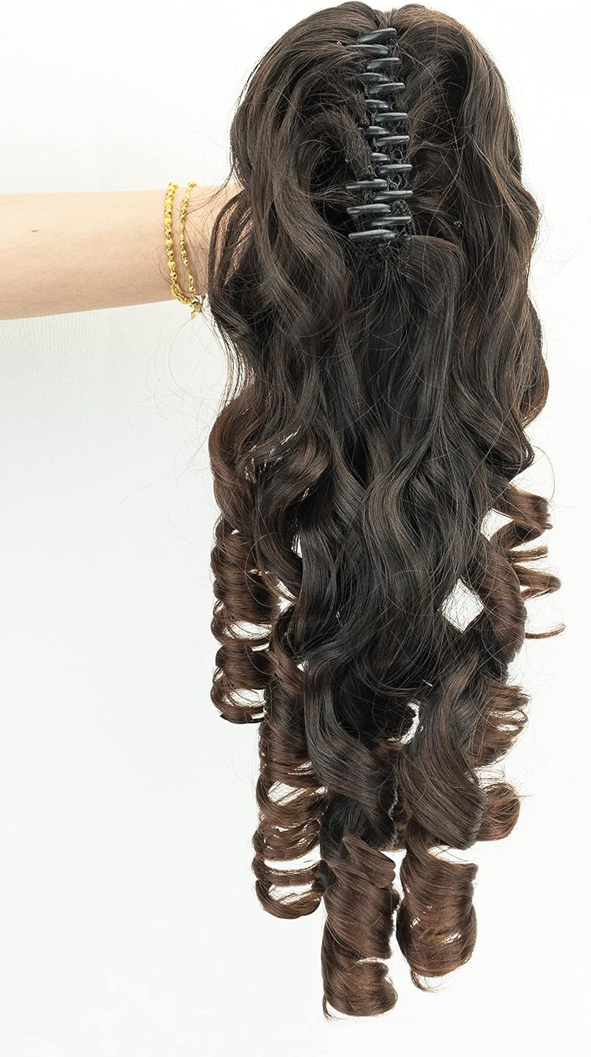 IMISSU Long Curly Claw Ponytail Clip On Hair Extension Pony Tail Hair Piece (... - Picture 3 of 18