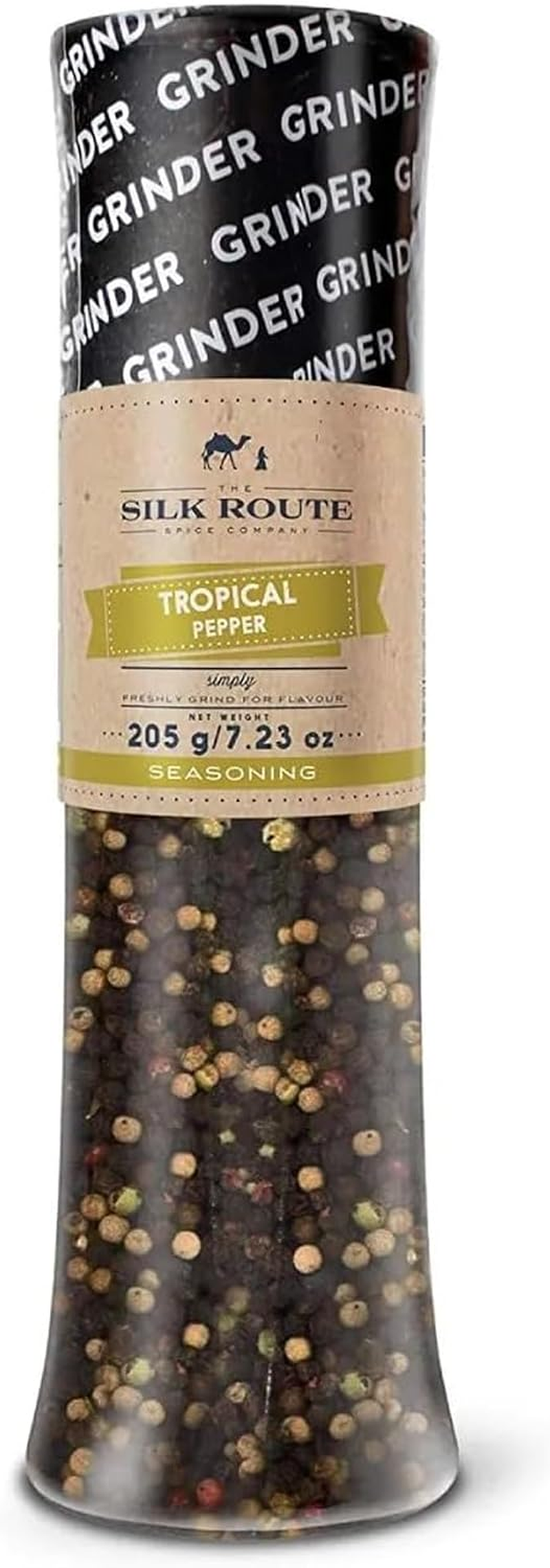 Spice Company Tropical Rainbow Black Pepper Giant Grinder 205G
