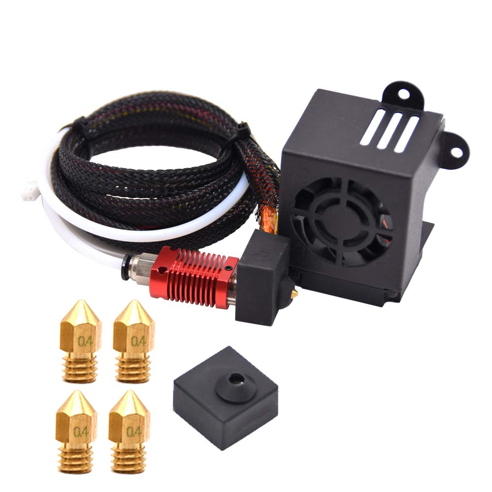 Full Assembled Ender 3 Hotend Upgraded Kit with Nozzles 3D Printer Parts Accessories Replacement for Ender 3S/ Ender 3 Pro 3D Printer