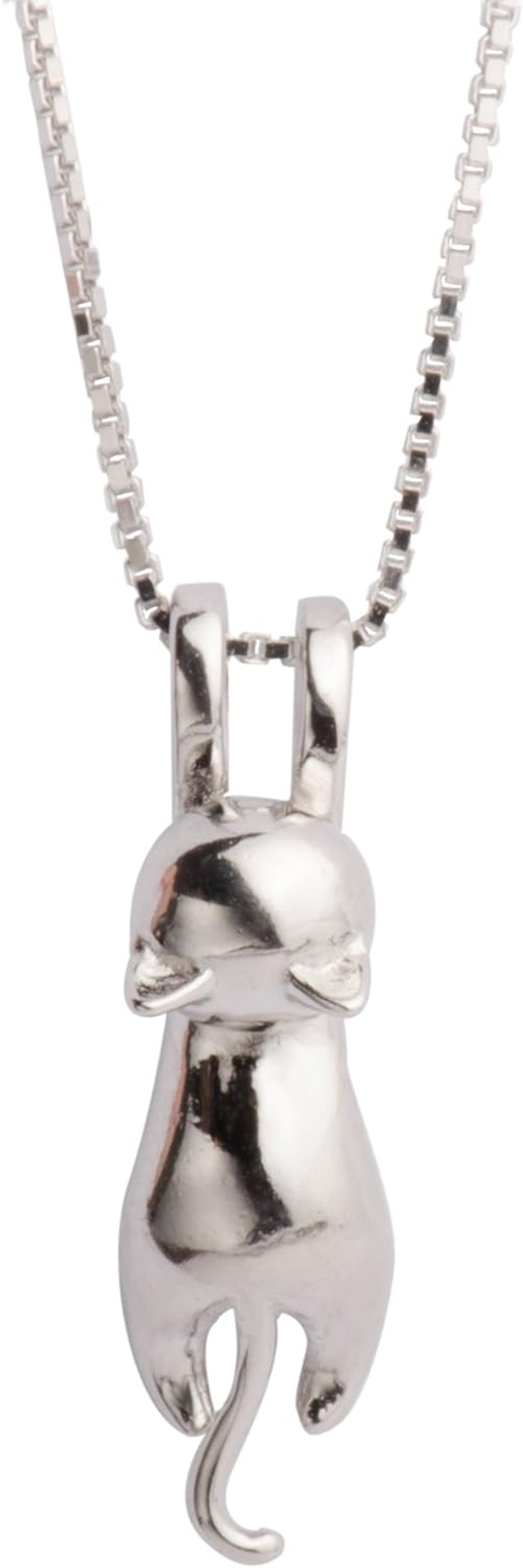 Sterling Silver Cat Pendant 925 Sterling Silver Necklace Jewelry Gifts for Women