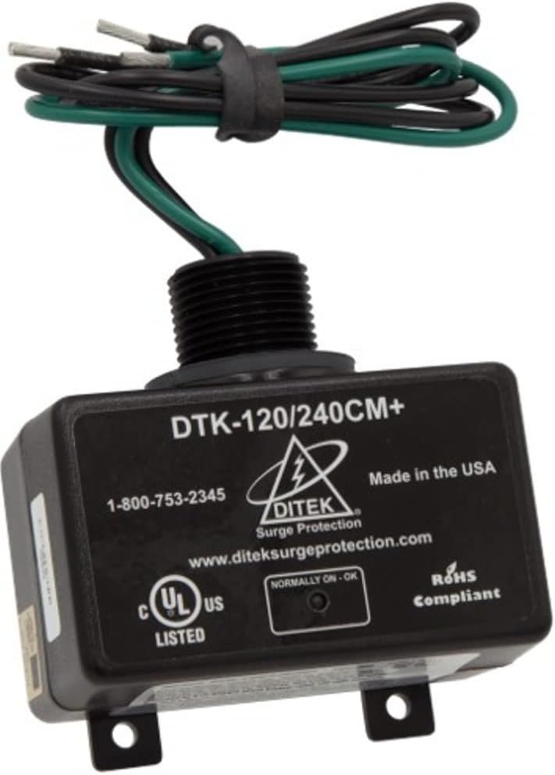 DTK-120/240CM+ Surge ARRESTOR, Parallel Protector, Multi-Purpose, NEMA 4X, UL1449 Listed, SPD, Type 1, 2W(+G), 120/240VAC
