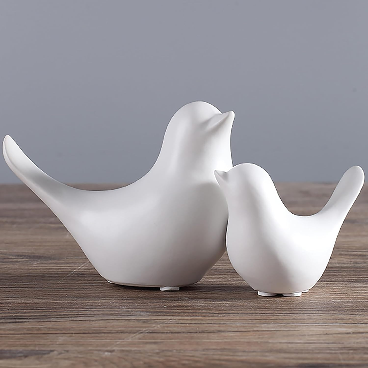 Modern White Small Animal Statues Decor