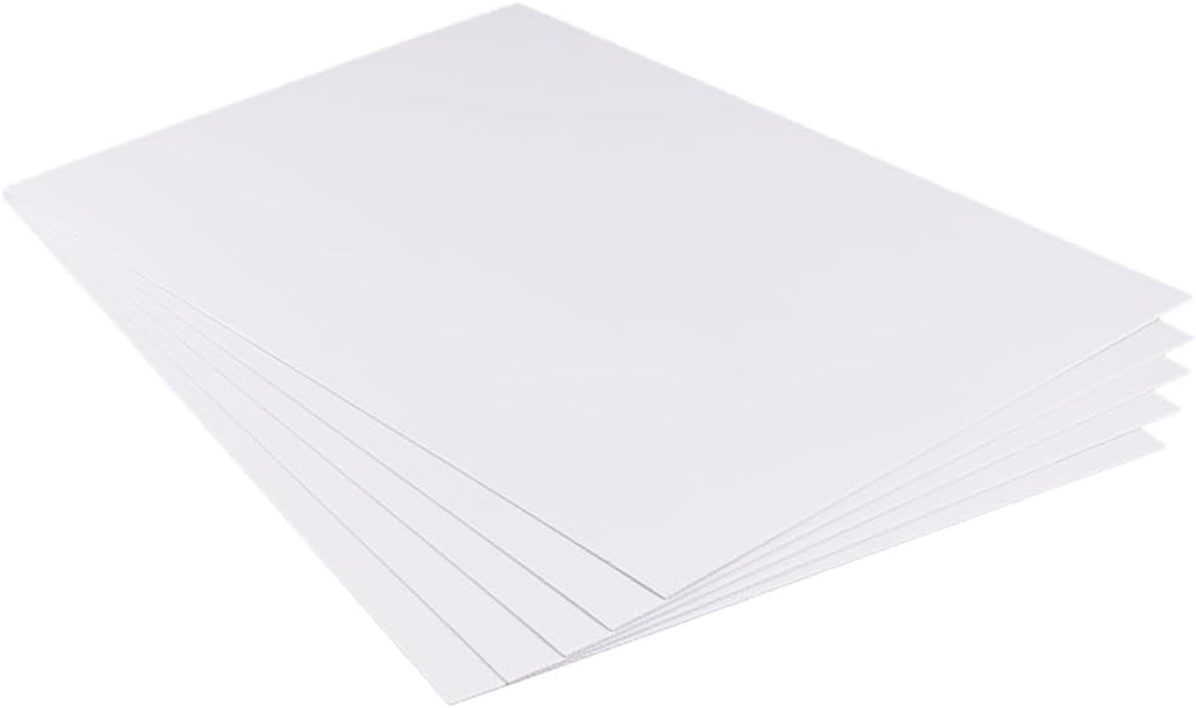 5 Pcs 1mm 11.8x15.7 Inch White PVC Foam Sheet Expanded PVC for Crafts DIY