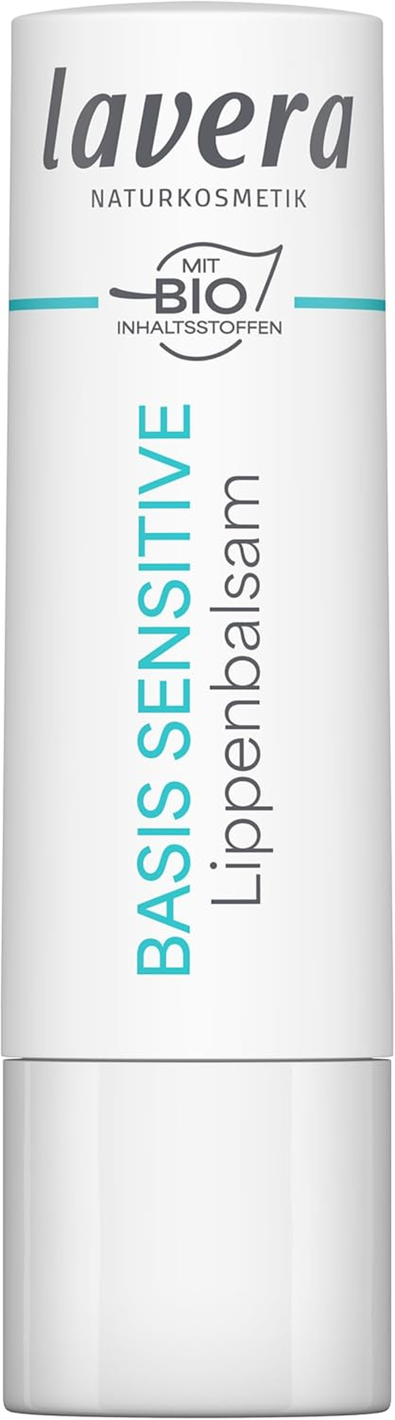 Lavera Basis Sensitive Lip Balm - for Sensitive Lips – Moisturises & Soothes – Nourishes and Softens – Natural Cosmetics – 1 Piece