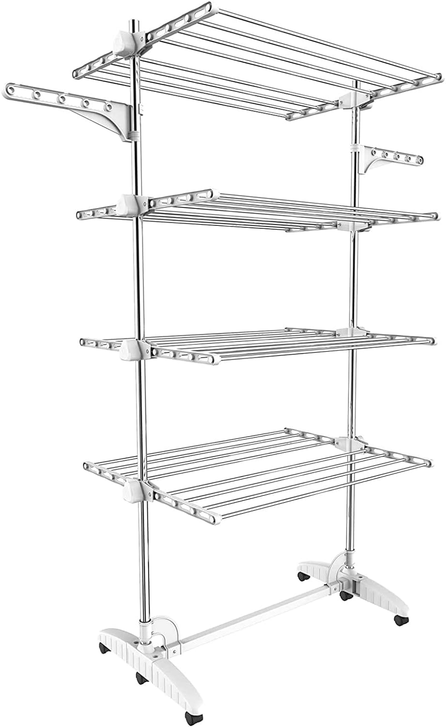 Todeco - Laundry Drying Rack, Clothes Airer - Material: Stainless Steel Tubes... - Picture 2 of 13