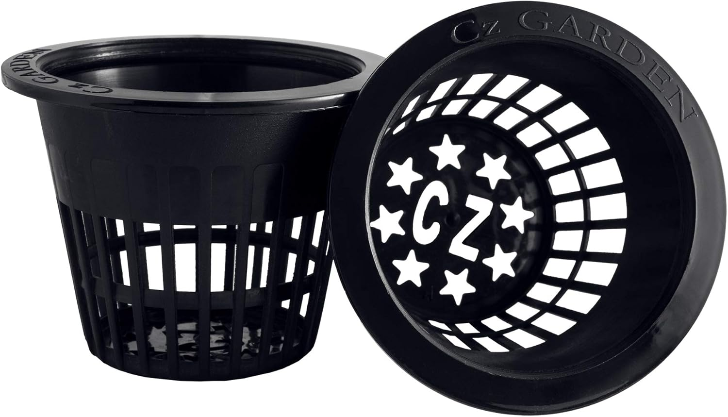 Cz Garden Supply 3 Inch Net Cups Heavy Duty Pots Wide Rim Design - Orchids • Aquaponics • Aquaculture • Hydroponics Slotted Mesh for Kratky Wide Mouth Mason Jars