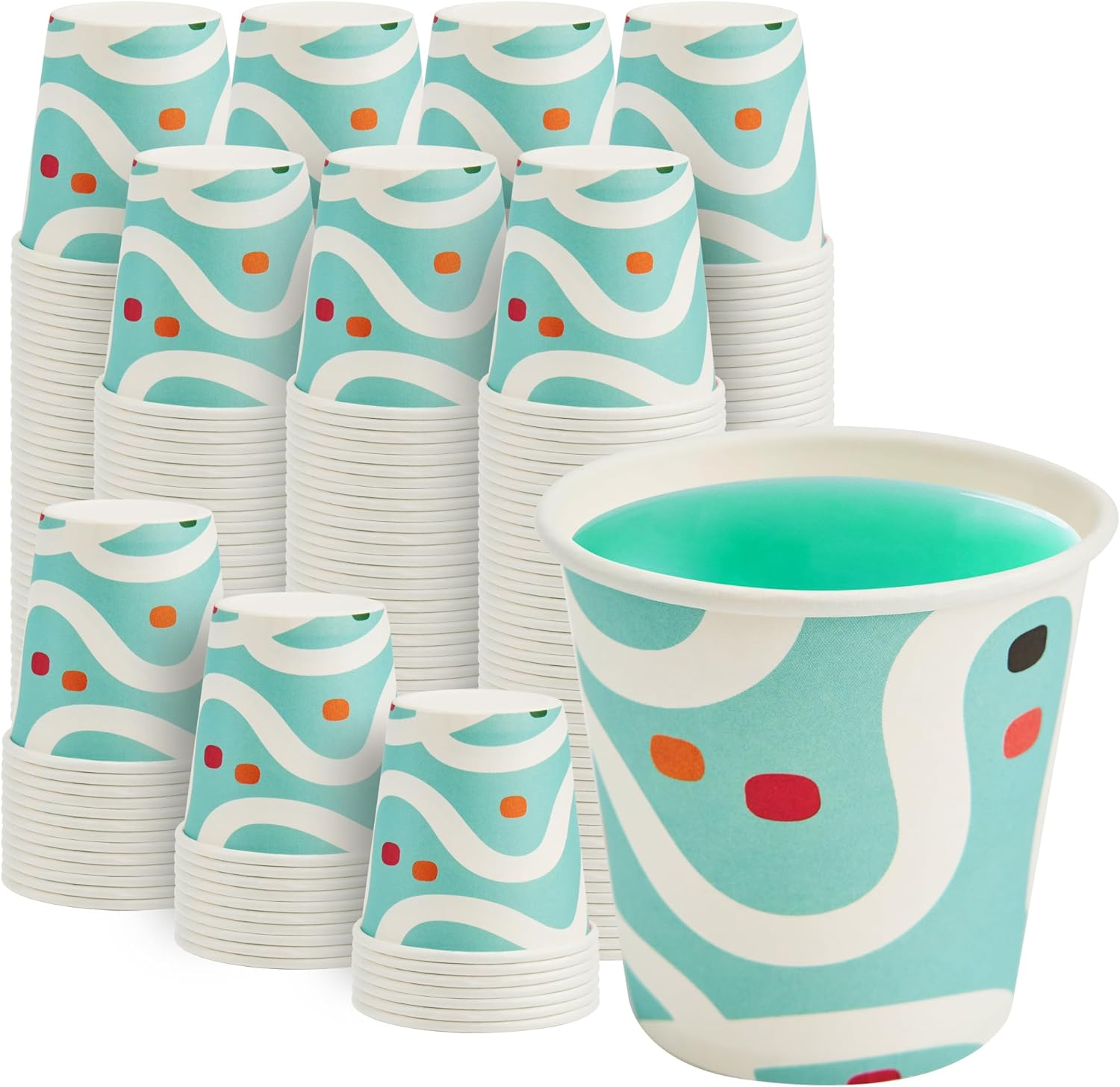 [300 Pack] Paper Cups 3 oz, Bathroom Cups 3 oz, Disposable Bathroom Paper Cups, Small Mouthwash Cups, Ideal for Party