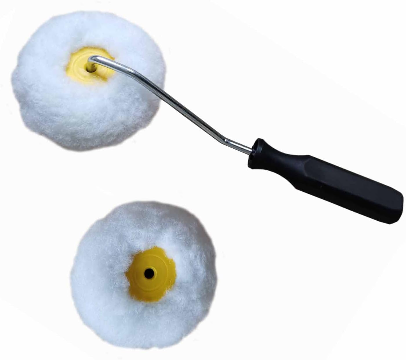 Corner Edger Paint Roller for Drywall Mud and Paint Application,Corner Roller Kits Including Frame & Sleeve,3 Pieces