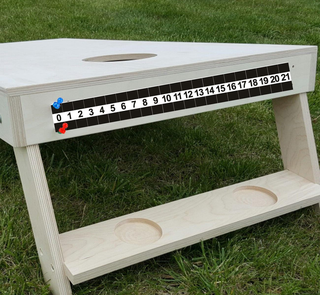 Cornhole Metal Steel Durable Scoreboard with Magnetic Score Keepers for Corn Hole Boards, Easy to Installation