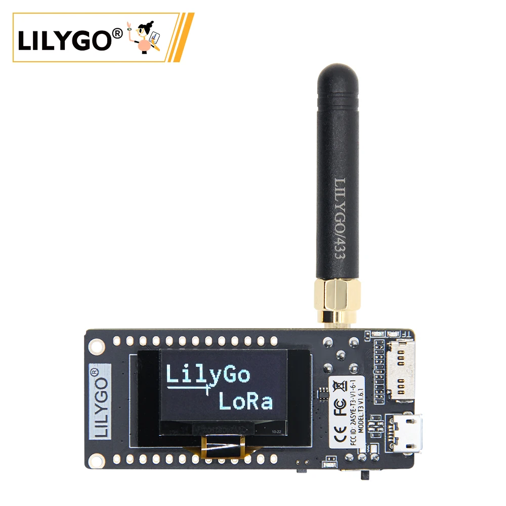 ® TTGO LoRa32 V2.1_1.6 Version 433/868/915Mhz ESP32 LoRa OLED 0.96 Inch SD Card Bluetooth WIFI Wireless Module ESP-32 SMA